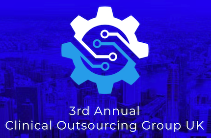 Logo for the 3rd Annual Clinical Outsourcing Group UK